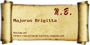 Majoros Brigitta névjegykártya