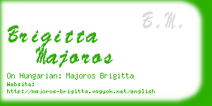 brigitta majoros business card